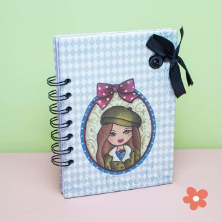 Notizbuch A6 Mädchen mit Hut