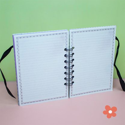 Notizbuch A6 Mädchen mit Hut – Bild 5
