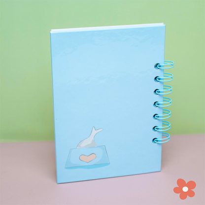 Geschenkset mit Hundemotiv „Blau“ A6 – Bild 3