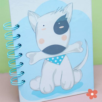 Geschenkset mit Hundemotiv „Blau“ A6 – Bild 2
