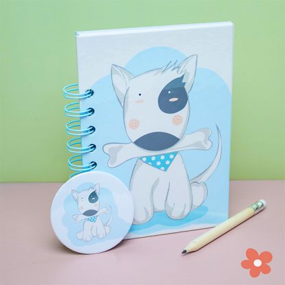 Geschenkset mit Hundemotiv „Blau“ A6